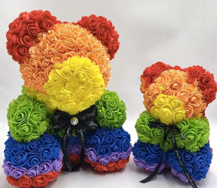 Rose flower discount bear