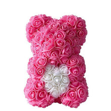 Load image into Gallery viewer, Personalised Love Heart Rose Bear