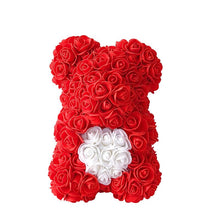 Load image into Gallery viewer, Personalised Love Heart Rose Bear