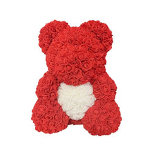 Load image into Gallery viewer, Red Bear with White Heart 40cm
