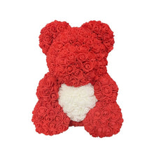 Charger l&#39;image dans la galerie, Red Bear with White Heart 40cm