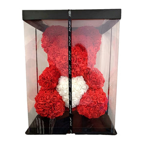 Red Bear with White Heart 40cm