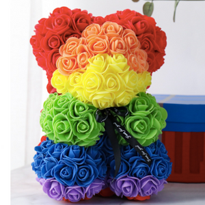 Rainbow Rose Bear