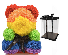 Load image into Gallery viewer, Rainbow Rose Bear