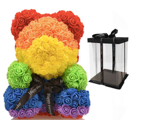 Rainbow Rose Bear