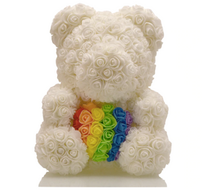 Rainbow Rose Bear