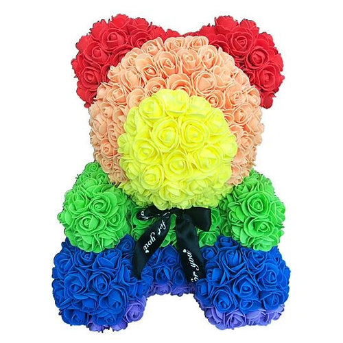 Rainbow Rose Bear