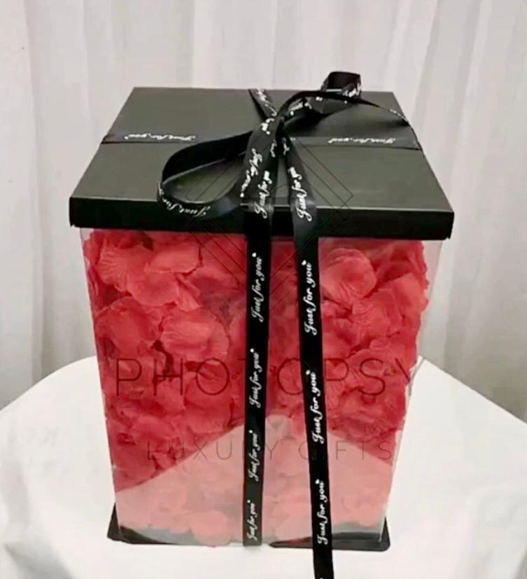 Photopsy Box with Rose Bear Full of Petals