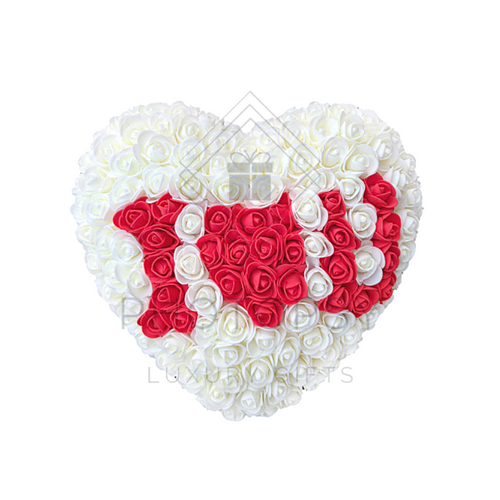 Personalised Love Heart Roses