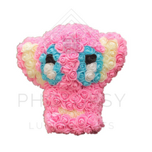Load image into Gallery viewer, stitch rose bear pink