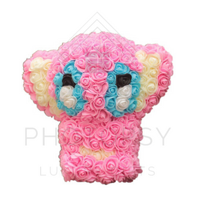 stitch rose bear pink