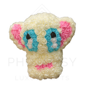 stitch rose bear white