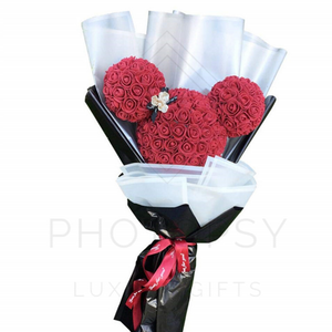 Bouquet de roses Minnie Mouse