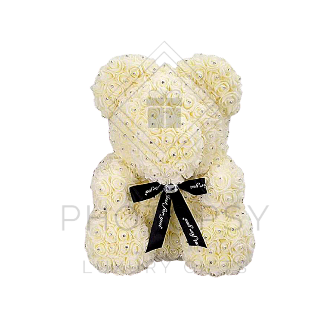 Rose bear with diamonds sales