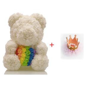 Rainbow Rose Bear