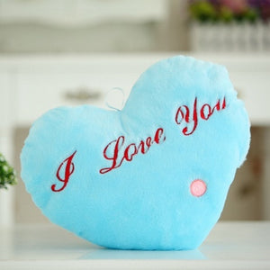 Luminous Heart Plush Cushion