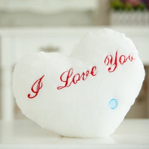 Luminous Heart Plush Cushion