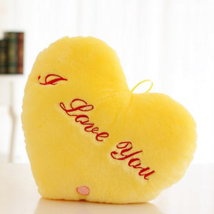 Luminous Heart Plush Cushion