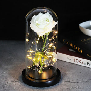 Enchanted Forever Rose en verre