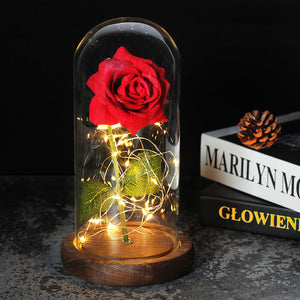 Enchanted Forever Rose en verre