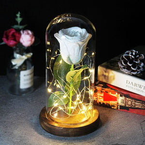 Enchanted Forever Rose en verre