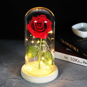 Enchanted Forever Rose en verre