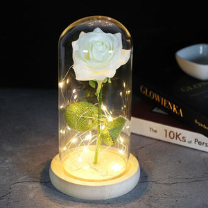 Enchanted Forever Rose en verre