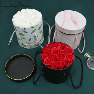 Rose Bouquet Box in Basket