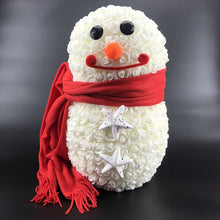Load image into Gallery viewer, Snowman Rose Bear
