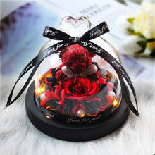 Load image into Gallery viewer, Midnight Rose in Glass Dome