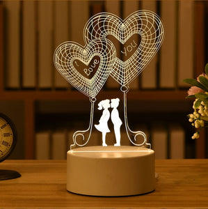 3D Lush Love Lamps